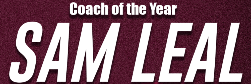 Words - coach of the year Sam Leal